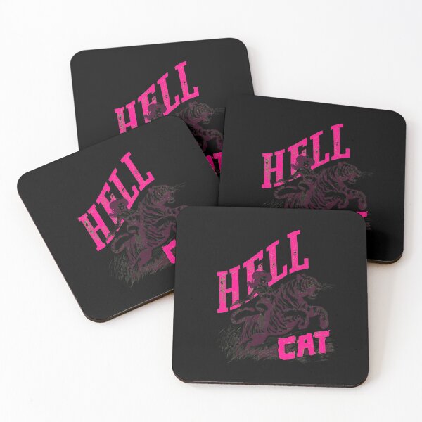 Item preview, HELL CAT Tiger Rider Vintage Neon Pink  designed and sold by DEIDRAEPERSON.