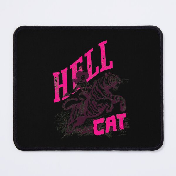 Item preview, HELL CAT Tiger Rider Vintage Neon Pink designed and sold by DEIDRAEPERSON.