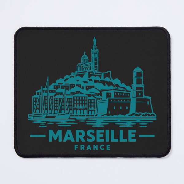 Item preview, Marseille France Line Art Skyline Poster designed and sold by CMYKStudio.