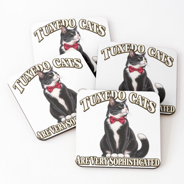 Item preview, Tuxedo Cats Are Very Sophisticated – Elegant Cat  designed and sold by LnsCreations.