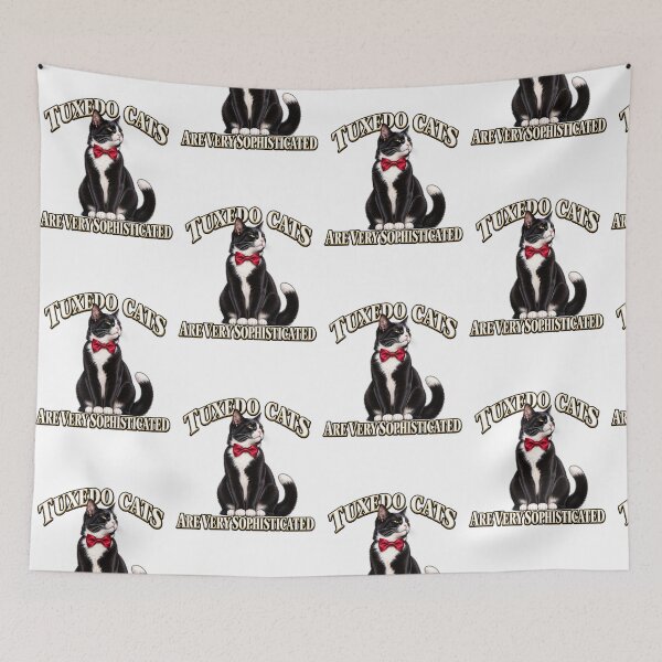 Item preview, Tuxedo Cats Are Very Sophisticated – Elegant Cat  designed and sold by LnsCreations.