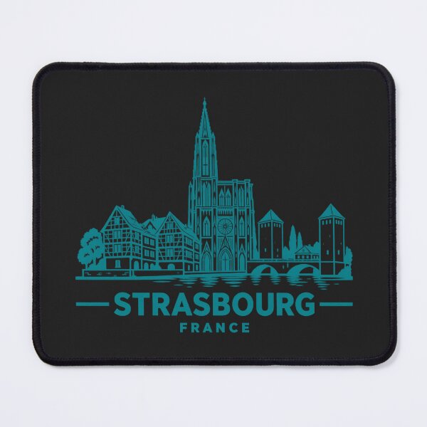 Item preview, Strasbourg France Line Art Landmark Poster designed and sold by CMYKStudio.