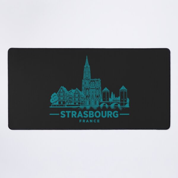 Item preview, Strasbourg France Line Art Landmark Poster designed and sold by CMYKStudio.