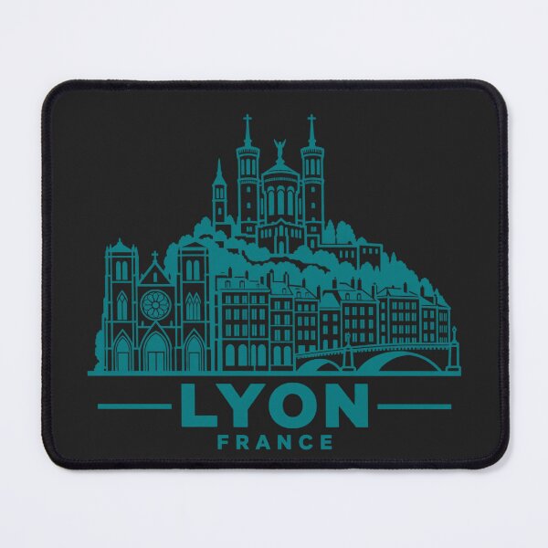 Item preview, Lyon France Line Art Skyline Poster designed and sold by CMYKStudio.