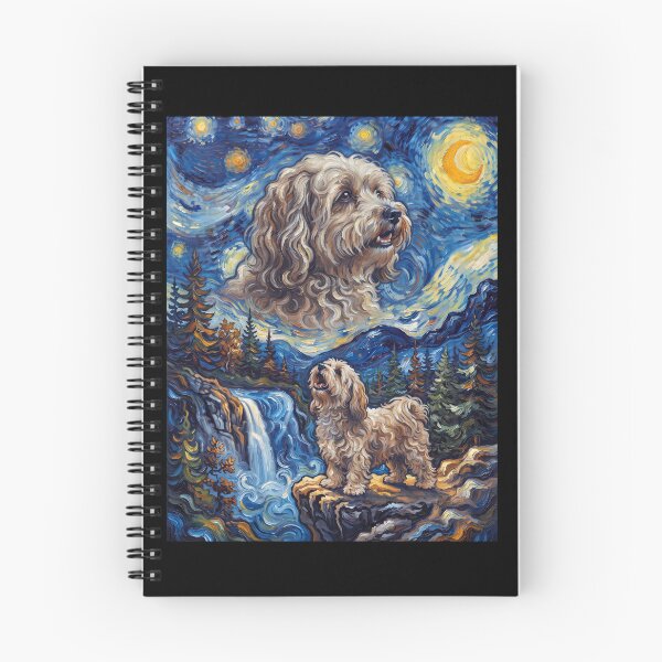 Item preview, Havanese Howling Moon Starry Night Van Gogh Art Dog Lover designed and sold by dian-rody-crest.