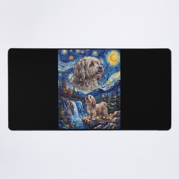 Item preview, Havanese Howling Moon Starry Night Van Gogh Art Dog Lover designed and sold by dian-rody-crest.