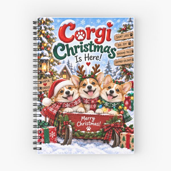 Item preview, Funny Corgi Christmas Is Here Holiday designed and sold by Aesthetic-Avenue.