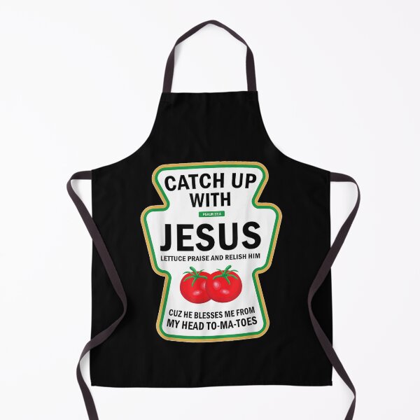 Item preview, Catch Up With Jesus Funny Christian Ketchup Pun Food designed and sold by LeonellDavy.