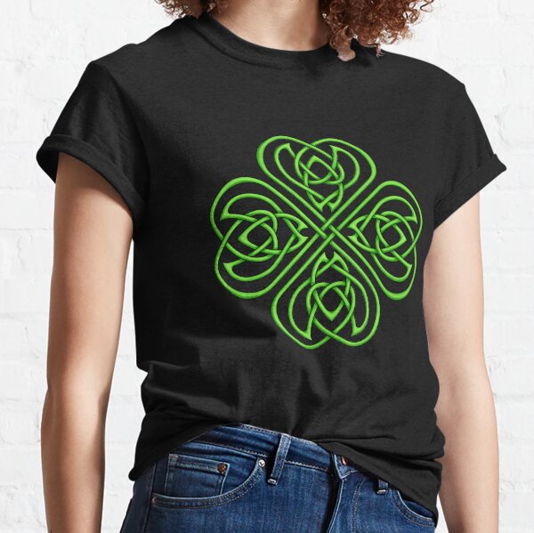 Irish Shamrock - Green Celtic Knotwork Classic T-Shirt