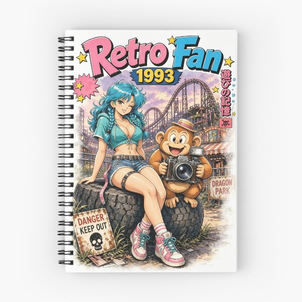 Item preview, Retro-style anime girl, Dragon Park designed and sold by EduMaru.