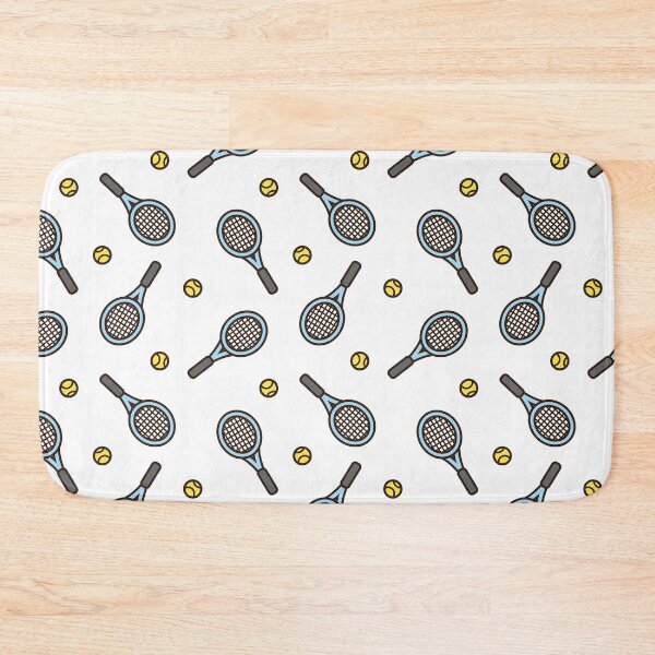 Item preview, Blue Tennis Rackets and Balls Pattern designed and sold by OEKAKIYASAN.