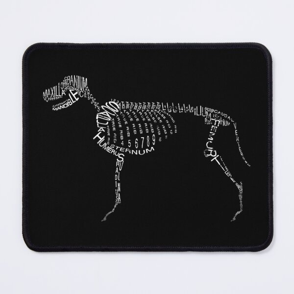 Item preview, Dog Anatomy Typography Skeleton Vector Art designed and sold by soksokan47.