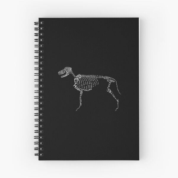 Item preview, Dog Anatomy Typography Skeleton Vector Art designed and sold by soksokan47.