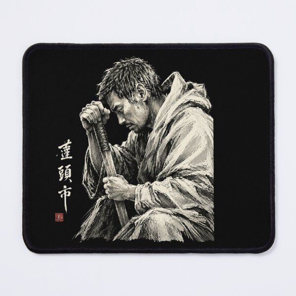 Item preview, Samurai Swordsman Ink Wash designed and sold by elsiechillqzde.