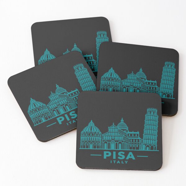 Item preview, Pisa Italy Line Art Landmark Poster designed and sold by CMYKStudio.