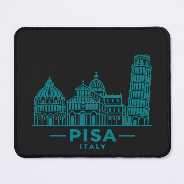 Item preview, Pisa Italy Line Art Landmark Poster designed and sold by CMYKStudio.
