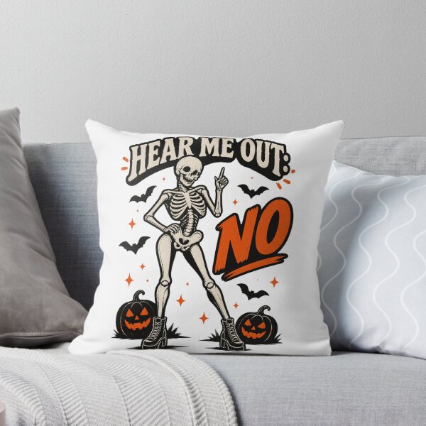 Item preview, Sassy Skeleton with Hear Me Out Message Funny Skeleton Design designed and sold by Me0wGirl.