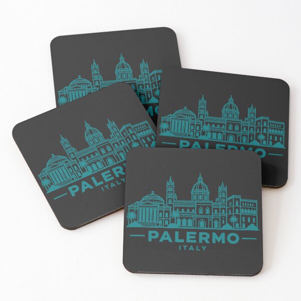 Item preview, Palermo Sicily Italy Line Art Skyline Poster designed and sold by CMYKStudio.