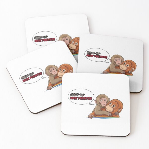 Item preview, Shut Up Nick Fuentes Punch The Monkey Sticker designed and sold by TrendingFabrics.