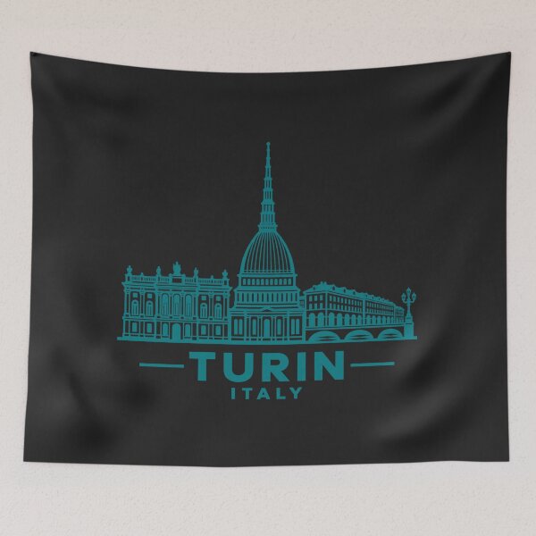 Item preview, Turin Italy Line Art Skyline Poster designed and sold by CMYKStudio.