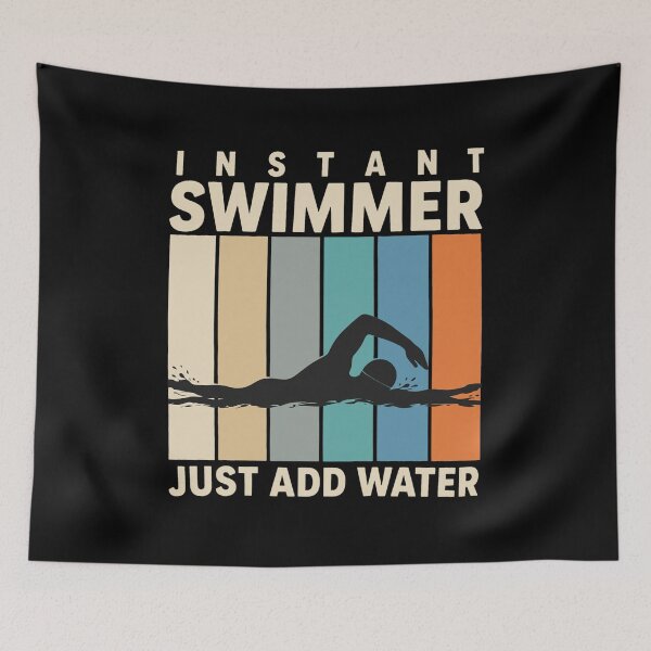 Item preview, Instant Swimmer Just Add Water Retro Design designed and sold by KENNETHPAGANJON.