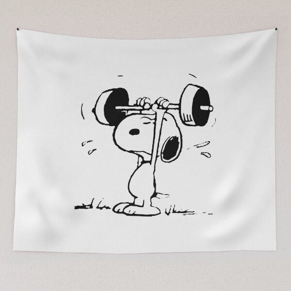 Item preview, Snoopy Character Lifting Weights designed and sold by KENNETHPAGANJON.