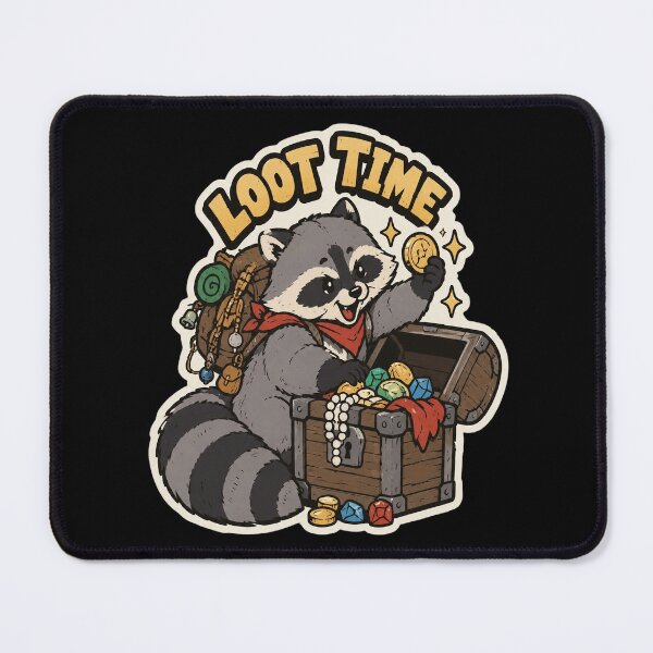 Item preview, Loot Time Raccoon designed and sold by elsiechillqzde.