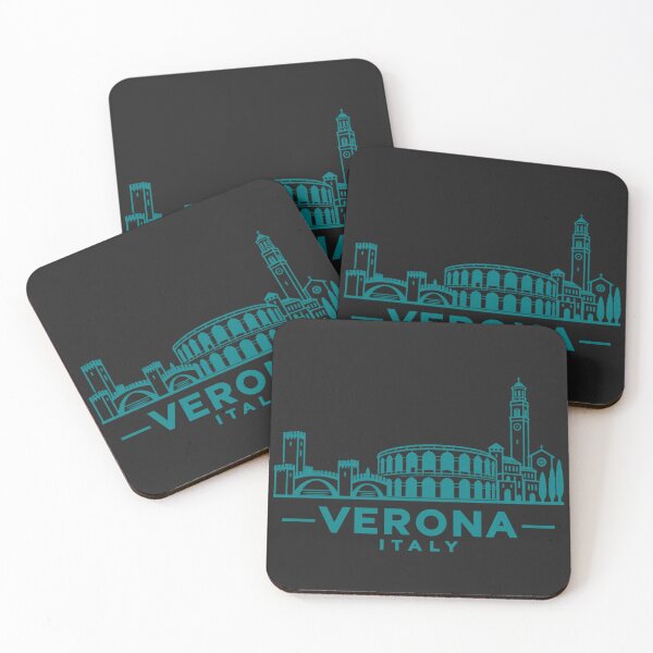 Item preview, Verona Italy Line Art Skyline Poster designed and sold by CMYKStudio.
