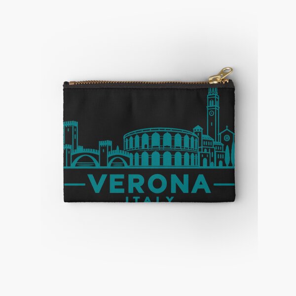 Artikelvorschau, Verona Italien Linienkunst Skyline Poster entworfen und verkauft von CMYKStudio.