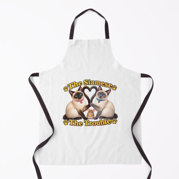Item preview, Twice the Siamese, Twice the Trouble – Siamese Cat Lovers Design designed and sold by LnsCreations.