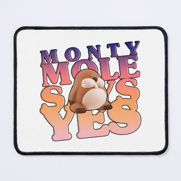 Item preview, Monty Mole Character Illustration Saying Yes - Cute Retro Video Game Inspired Design designed and sold by MuddyDragon.