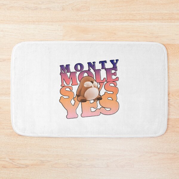 Item preview, Monty Mole Character Illustration Saying Yes - Cute Retro Video Game Inspired Design designed and sold by MuddyDragon.