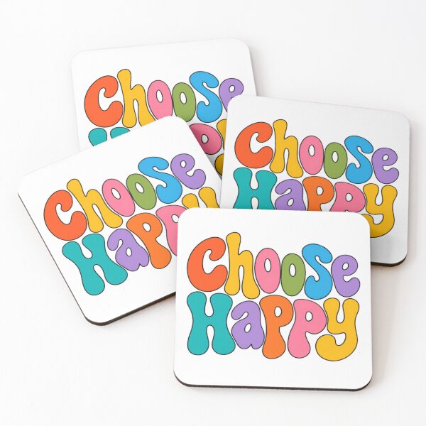 Item preview, Choose Happy Positive Affirmation Happiness Quote designed and sold by HumansStuck12.