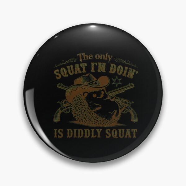 Item preview, Hedgehog Cowboy Squat Diddly Squat  designed and sold by MarielaDeckow.
