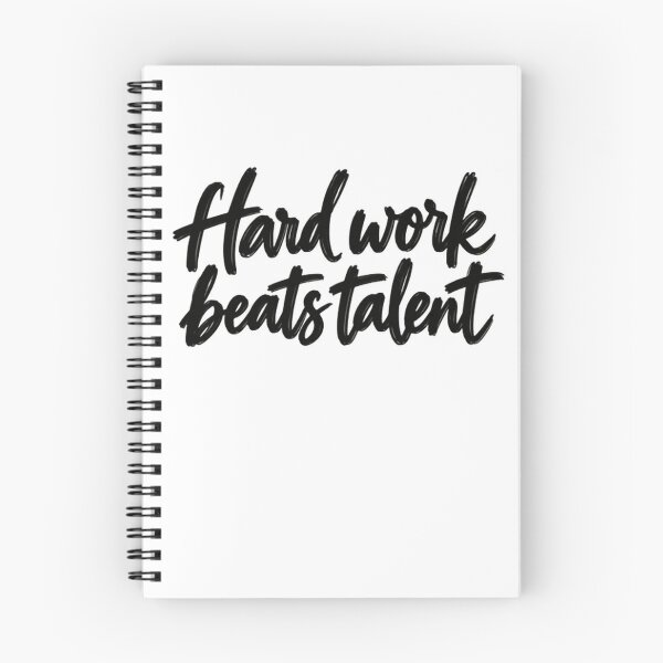 Item preview, Hard Work Beats Talent Motivational Quote Inspirational Success Perseverance designed and sold by SkeletonsDanger.