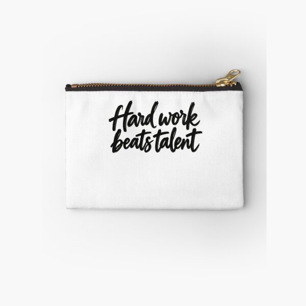 Item preview, Hard Work Beats Talent Motivational Quote Inspirational Success Perseverance designed and sold by SkeletonsDanger.