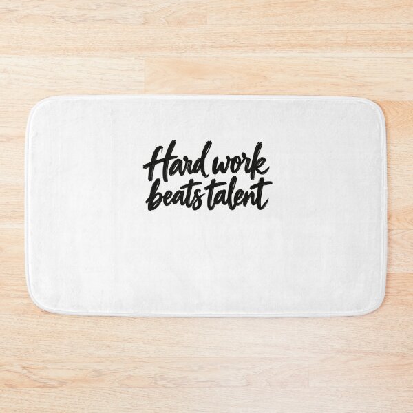 Item preview, Hard Work Beats Talent Motivational Quote Inspirational Success Perseverance designed and sold by SkeletonsDanger.