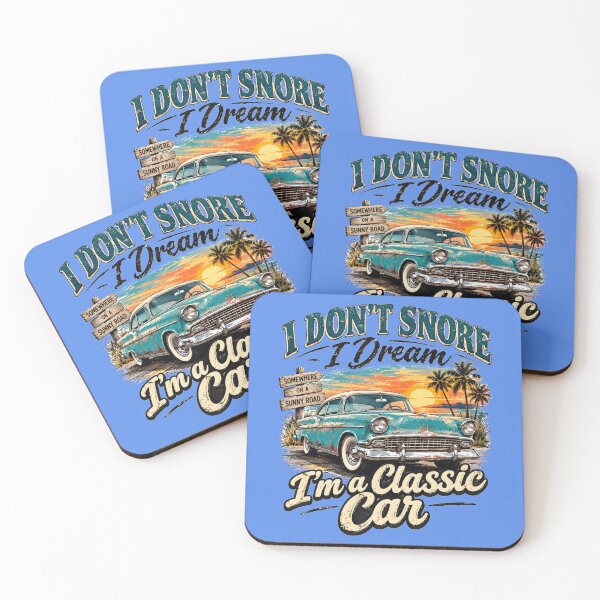 Item preview, I Don't Snore I Dream I'm a Classic Car – Funny Retro Vintage Vehicle Art designed and sold by Evelashop.