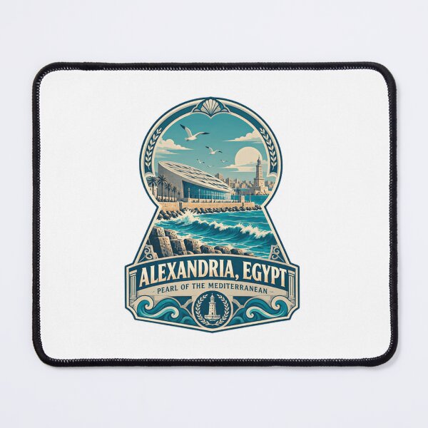 Item preview, Alexandria, Egypt Pearl Of The Mediterranean Travel Souvenir designed and sold by Simsimah26Parks.