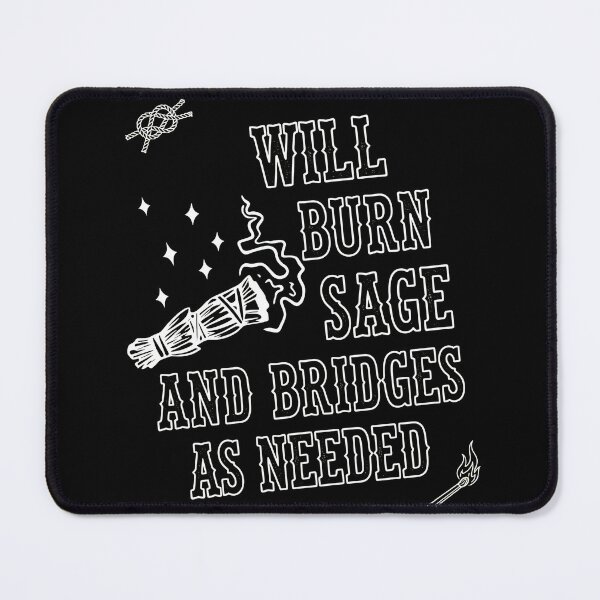 Item preview, Burn Sage and Bridges As Needed Typography designed and sold by MarielaDeckow.