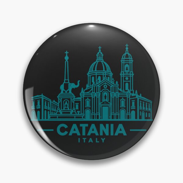 Item preview, Catania Sicily Italy Line Art Skyline Poster designed and sold by CMYKStudio.