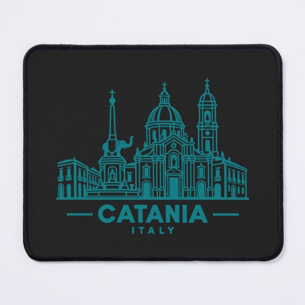 Item preview, Catania Sicily Italy Line Art Skyline Poster designed and sold by CMYKStudio.