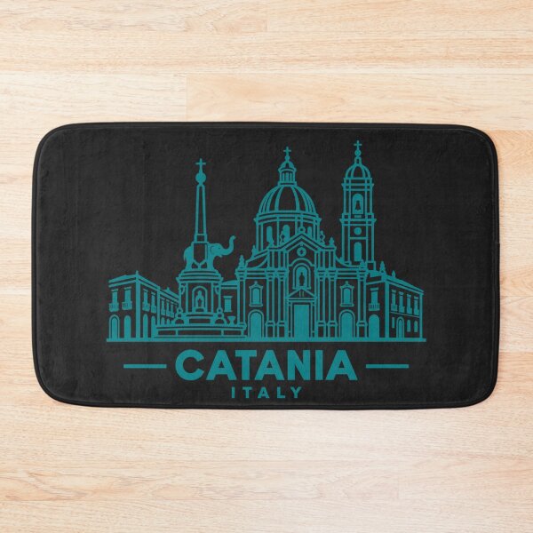 Item preview, Catania Sicily Italy Line Art Skyline Poster designed and sold by CMYKStudio.