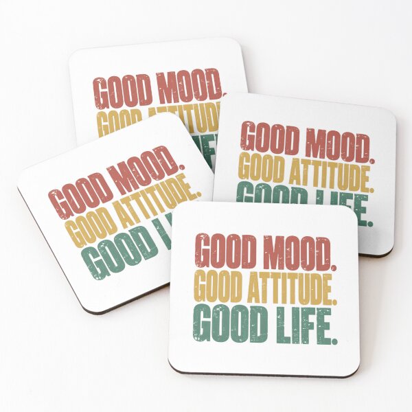 Item preview, Good Mood Good Attitude Good Life Positive Mindset Inspirational Quote designed and sold by RetroMini2026.