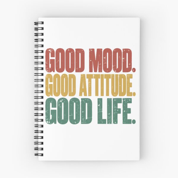 Item preview, Good Mood Good Attitude Good Life Positive Mindset Inspirational Quote designed and sold by RetroMini2026.