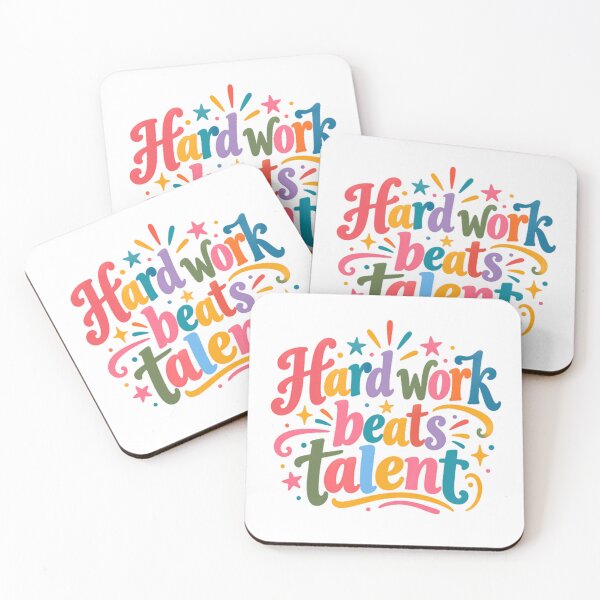 Item preview, Hard Work Beats Talent Motivation Success Inspiration Mindset designed and sold by SkeletonsDanger.