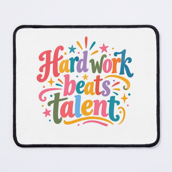 Item preview, Hard Work Beats Talent Motivation Success Inspiration Mindset designed and sold by SkeletonsDanger.
