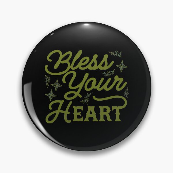 Item preview, Bless Your Heart Retro Script Stars  designed and sold by MarielaDeckow.
