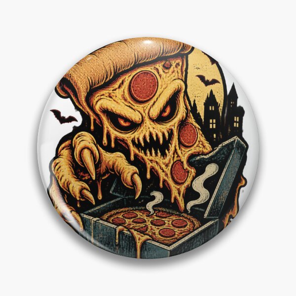 Artikelvorschau, Pizza Kong - Fun and Quirky Pizza Monster Illustration entworfen und verkauft von SilverNox.