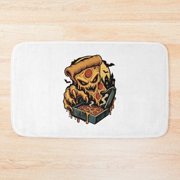 Artikelvorschau, Pizza Kong - Fun and Quirky Pizza Monster Illustration entworfen und verkauft von SilverNox.